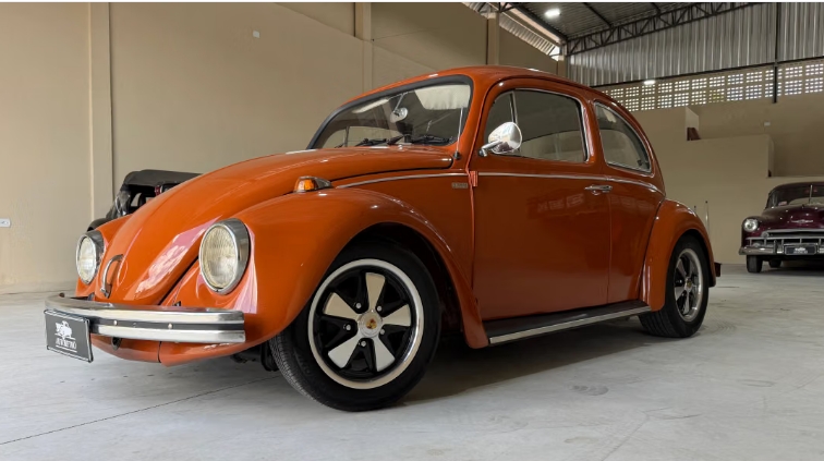 Fusca Ocre Marajó 1973 entregue pela Auto Retrô Clássicos